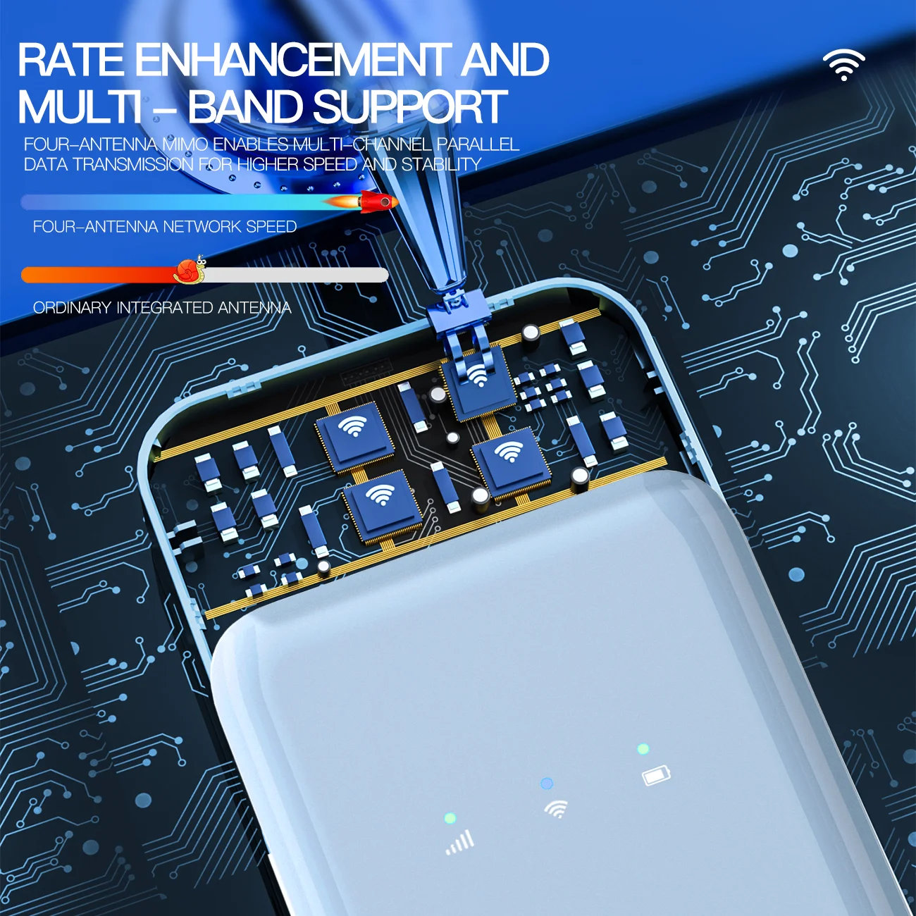 TIANJIE 4G LTE 라우터 한국버전 Wifi 6 유심 라우터 150Mbps 무선공유기170개국에서 동작하며 최대 32명의 사용자 접속을 지원합니다 포켓와이파이 （SK텔레콤, KT, LG U+의 SIM 카드를 지원합니다）