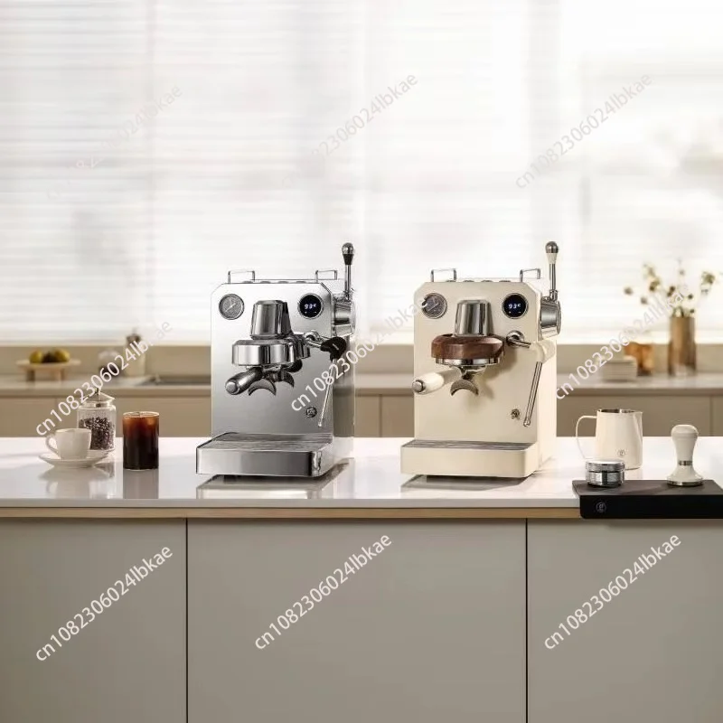 Fully stainless steel enclosure semi-automatic 15 bar electric espresso machine for home and hotel use, portable and American