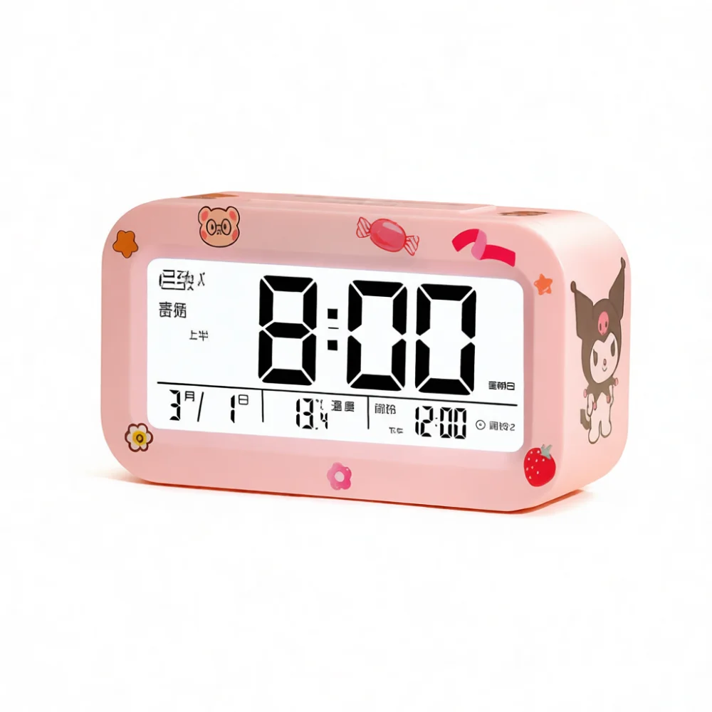 Smart Student Alarm Clock Digital Table Clock Electronic Bedroom Timer Wake Up Watch With Temperature Night Light Date