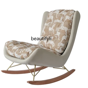 중세 자수 H 로얄 호스 우드 풋 새들 가죽 분리형 스툴, 다목적 흔들의자, 싱글 레저 의자 