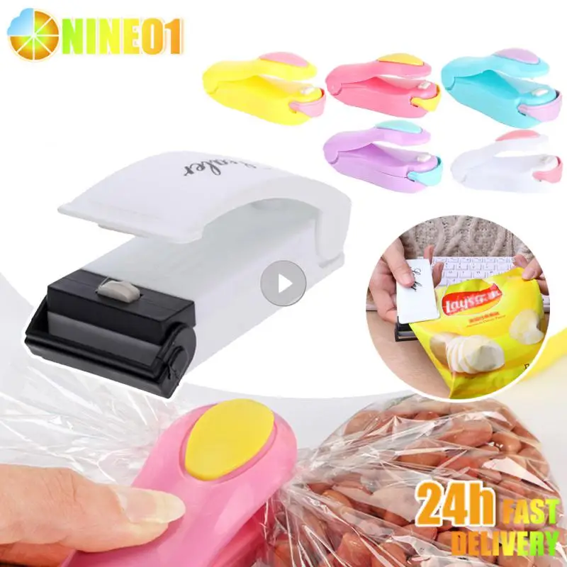 Plastic Heat Bag Sealer Food Packaging Sealing Machine Portable Snack Bag Sealing Clip Kitchen Storage Accessories Home Gadgets