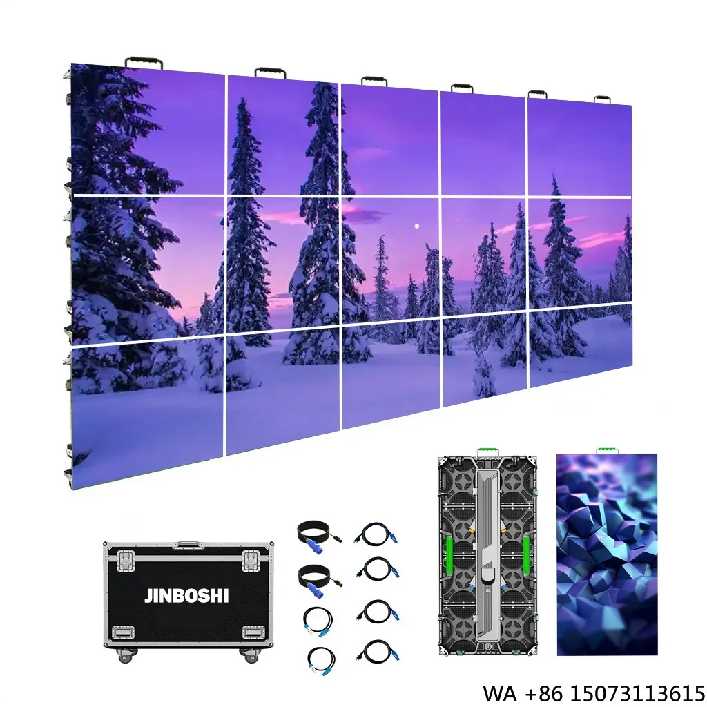 

500x500mm P2.604/P3.91 Waterproof LED Rental Screen Movable Stage Video Wall