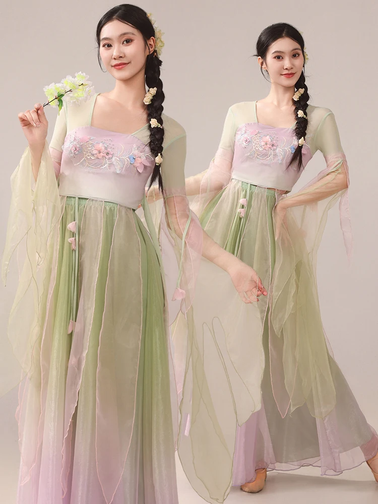 

Ele een Silk Dance Costume Classical Ballet Performance Outfit Ethereal Dancewear Summer New Arrival Women's Faion