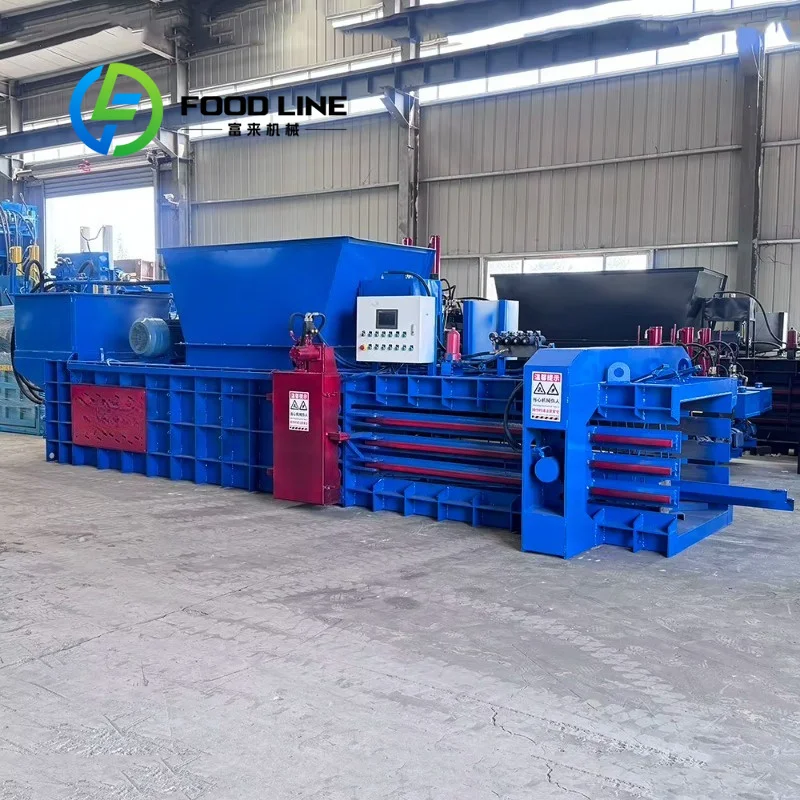 Horizontal Hydraulic Baler Customizable Bale Size Hydraulic Machine For Recycling Plant Different Material Packing Demands
