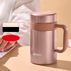 Gianxi Stainless Steel Insulated Water Bottle Thermal Coffee Woman Office Cup Cold Hot Mugs Vacuum Flask With Handle For Sport