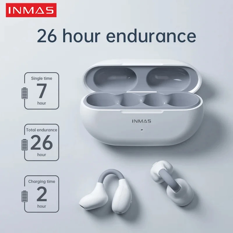 

INMAS 100% original C01 Wireless Headset 5.3 Low Latency Bluetooth Headset Sports Gaming earbuds Painless wear noise reduction