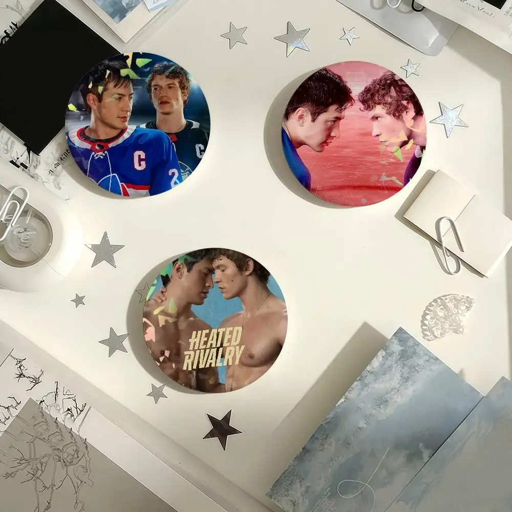Popular TV H-Heated Rivalry Laser Badge Creative Pins Brooch for Bag Clothes Hat Decor Gifts Fans Collect