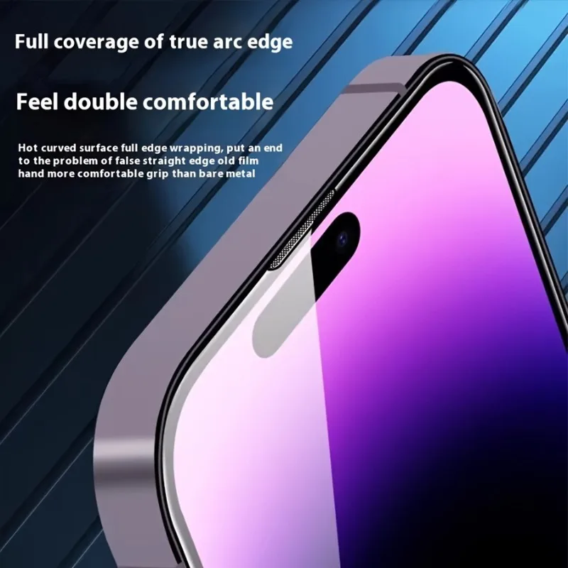 4 قطعة غطاء كامل واقيات الشاشة من الزجاج المقسى لـ 17 16 Pro Max 15 14 Plus 13 12 11 Pro Mini 16e Air X XR XS Max فيلم زجاجي #5