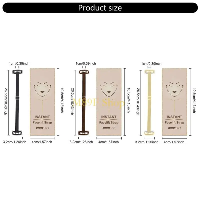 M89F ความสะดวกสบายยกเส้นผมสายรัดสายรัดสายรัดผิวหนังรัดรูปช่วยให้ความงามกระชับ