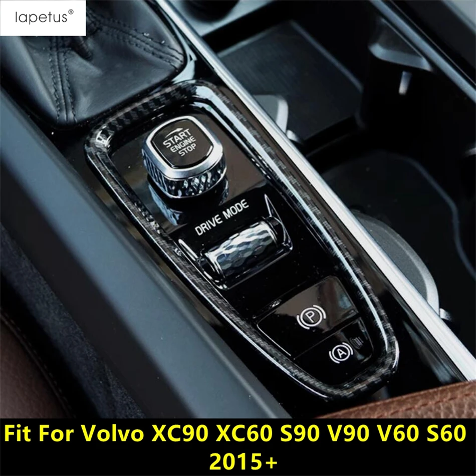 

Car Gear Shift Stall Handbrake Auto A P Button Sequins Cover Trim Accessories For Volvo XC90 XC60 S90 V90 V60 S60 2015 - 2024