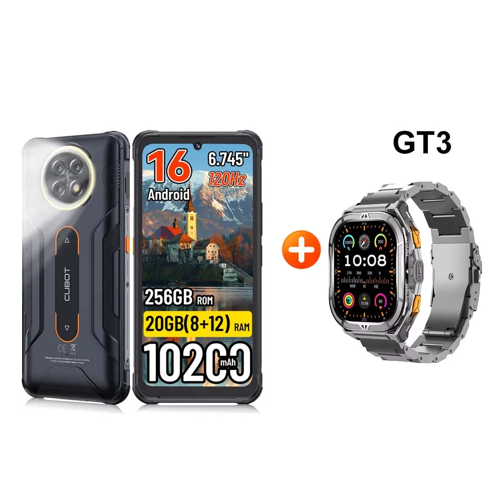 [Versand aus Polen] Cubot KingKong ACE 5 Android 16 10200mAh Robustes Smartphone 20GB(8+12) RAM 256GB ROM 6,745" 120Hz NFC