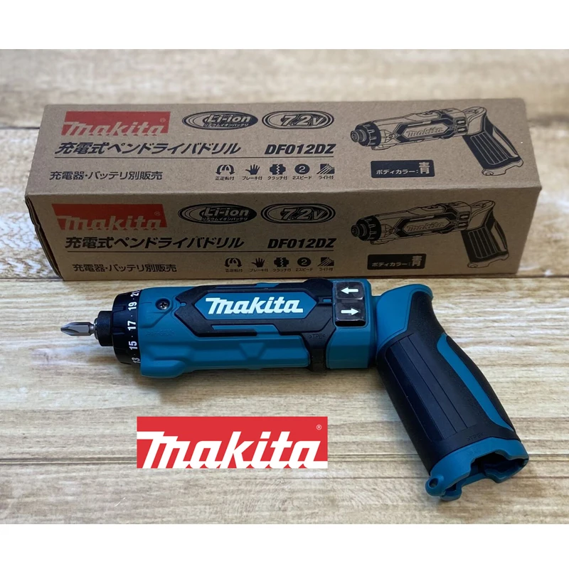 Makita DF012DZ Electric Screwdriver 7.2V Lithium Charged 1/4\