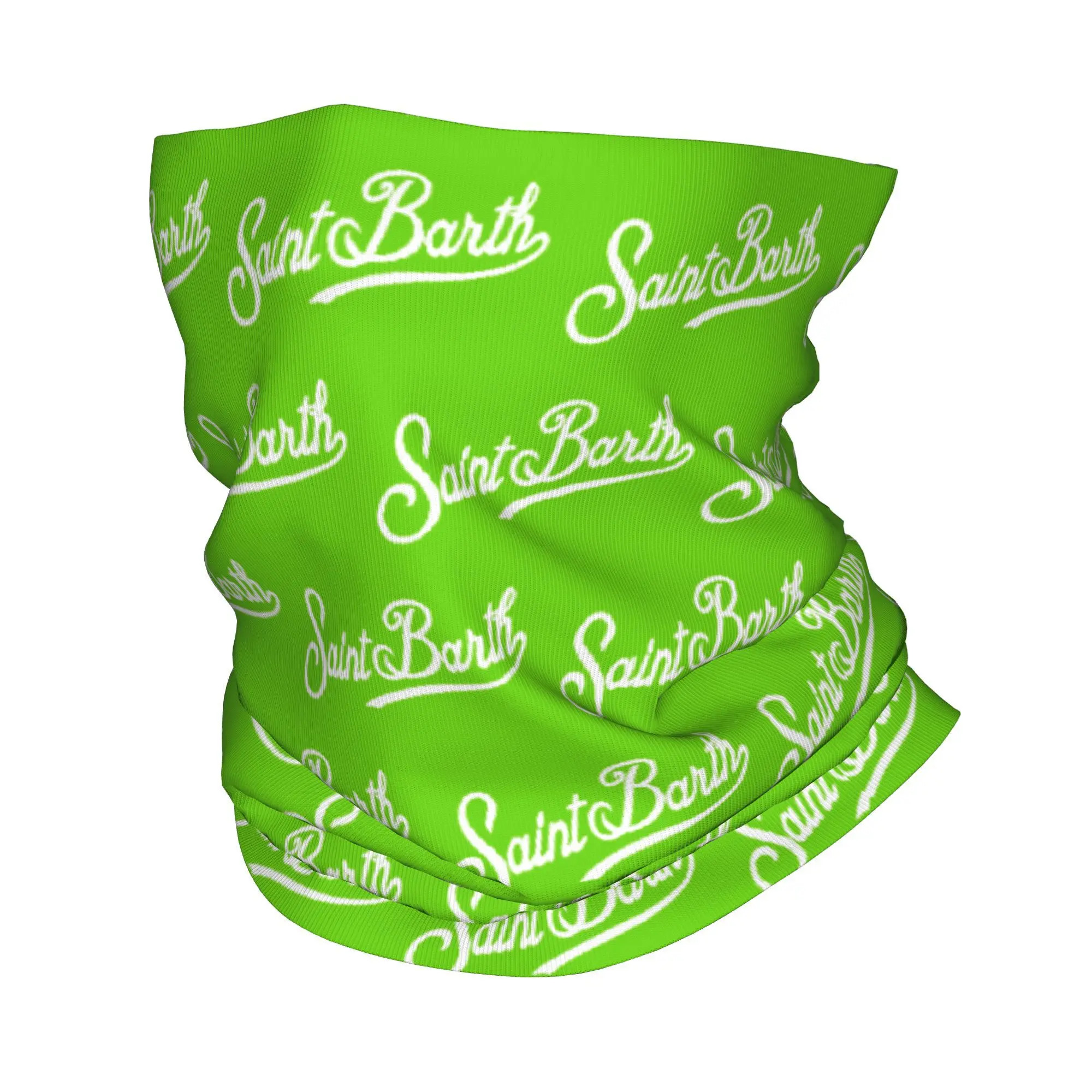 

S-SAINT B-BARTH Logo Bandana Neck Gaiter Printed 2025 Wrap Scarf Warm Face Mask Cycling Unisex Adult Breathable