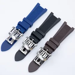 High Quality Silicone Rubber Watchband For Patek Philippe Nautilus Series 5711 5712 5980 Waterproof Watch Strap Bracelet Male