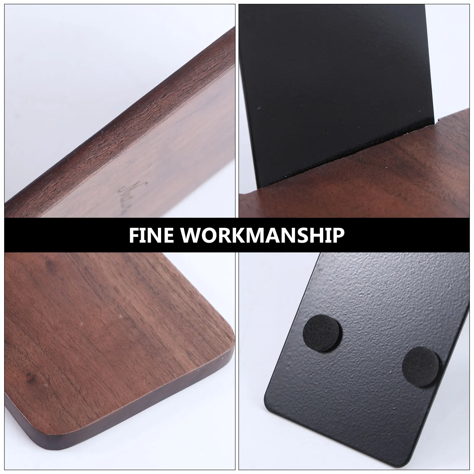 

2Pcs Premium Wood Bookends Creative Design for Books Files Magazines Tidy Storage Book Stoppers Book Supports Bookends Shelves