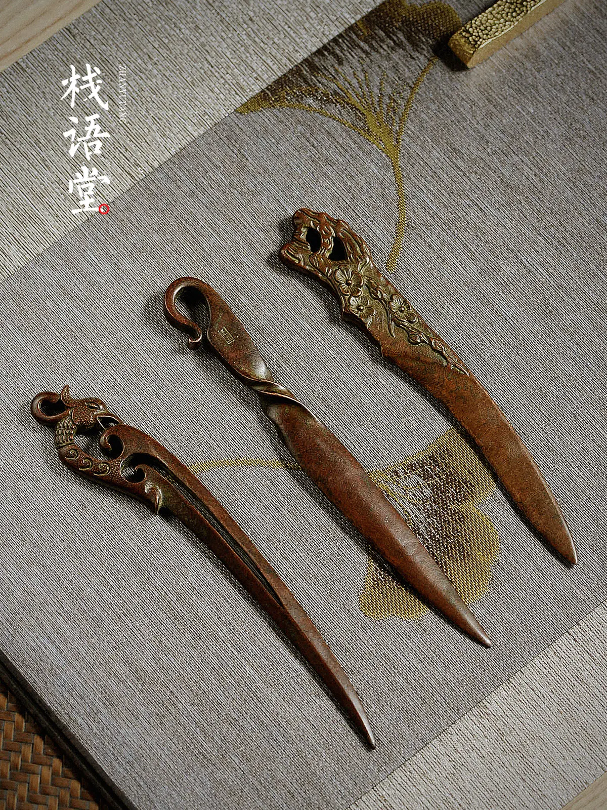 

Copper Tea Knife Tea Needle Tea Cone Prying Vintage Chinese Handmade Puer Tea Knife Tools Tea Ceremony te verde chino Teaware