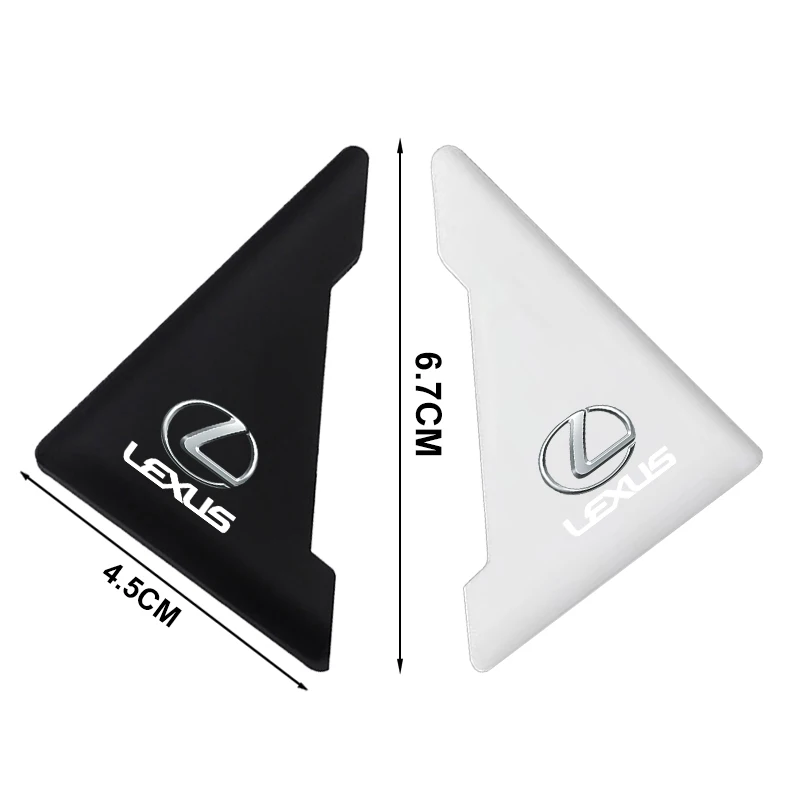 2 قطعة باب السيارة ركن حماية الشارات ثلاثية الأبعاد ملصق تصفيف السيارة لكزس GX460 CT200H ES Fsport GS GX IS LS LX NX RX UX CT
