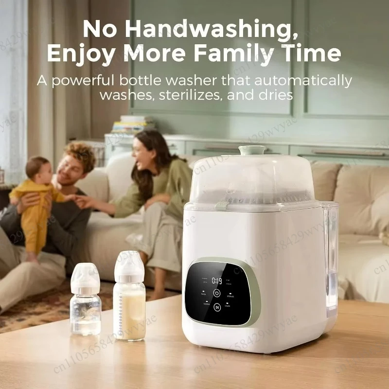Portable Baby Bottle Cleaner, BPA-Free Bottle Brush with Suction Base for Easy Cleaning