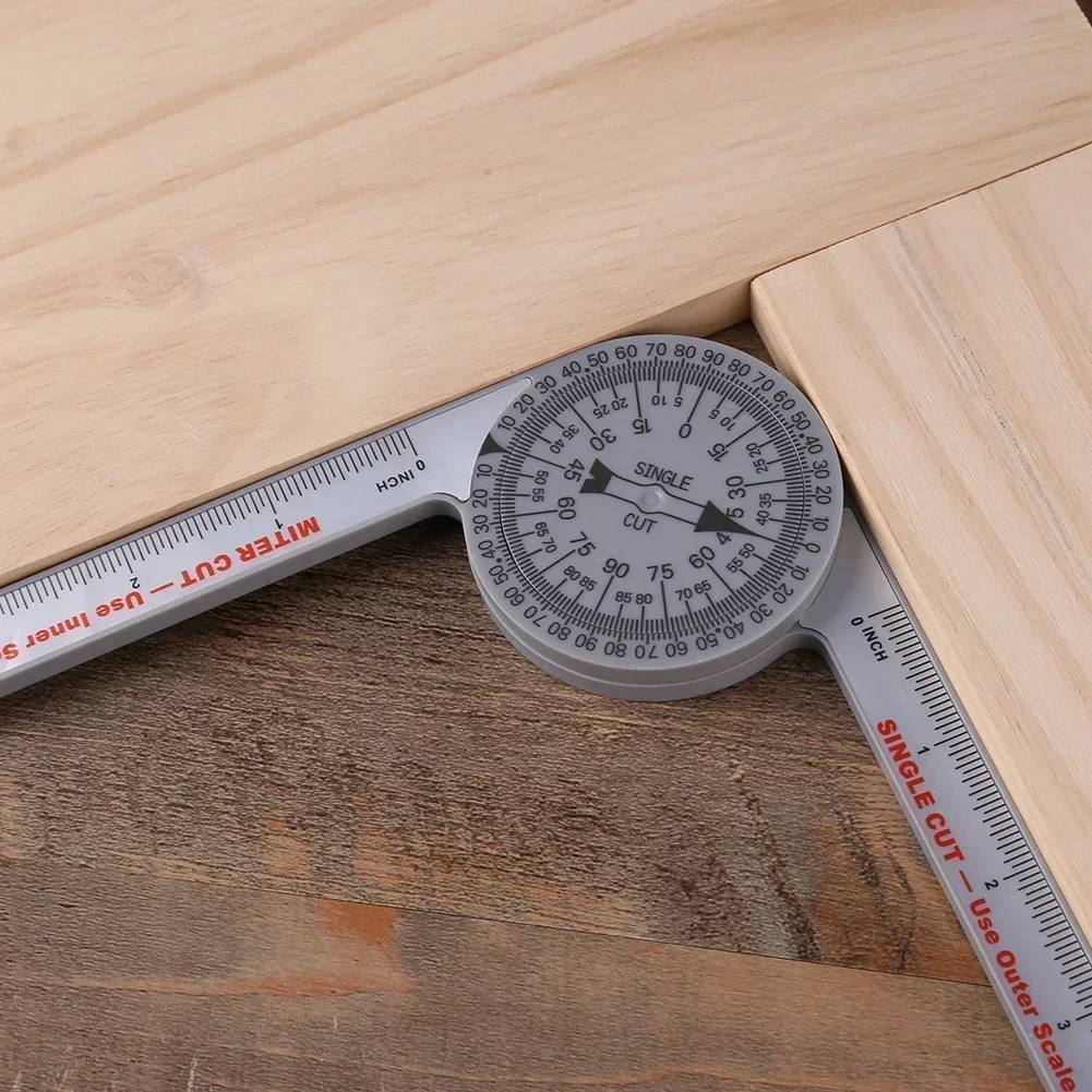 

Inclinometer Angle Finder 360 Degree Angle Goniometer Leveling Bubble Measuring Ruler Tool Miter Saw Protractor
