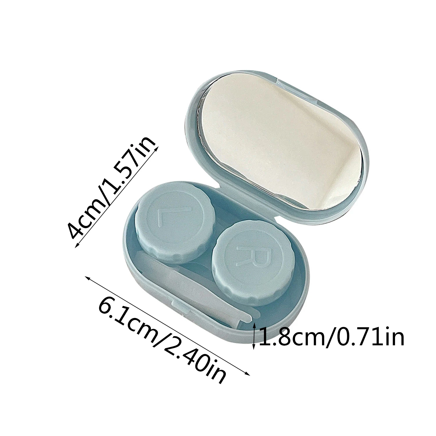 Simple Pocket Mini Contact Lens Case Travel Kit Easy Carry Lenses Box Student Portable Travel Accessories