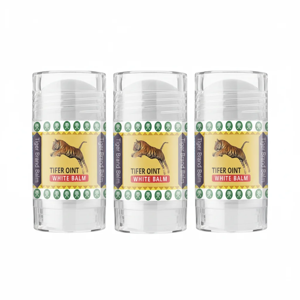 Tiger Body Massage Cream Stick, bevat een mengsel van vitamine E en olijfolie, diep hydraterend, eenvoudig aan te brengen, niet vettig
