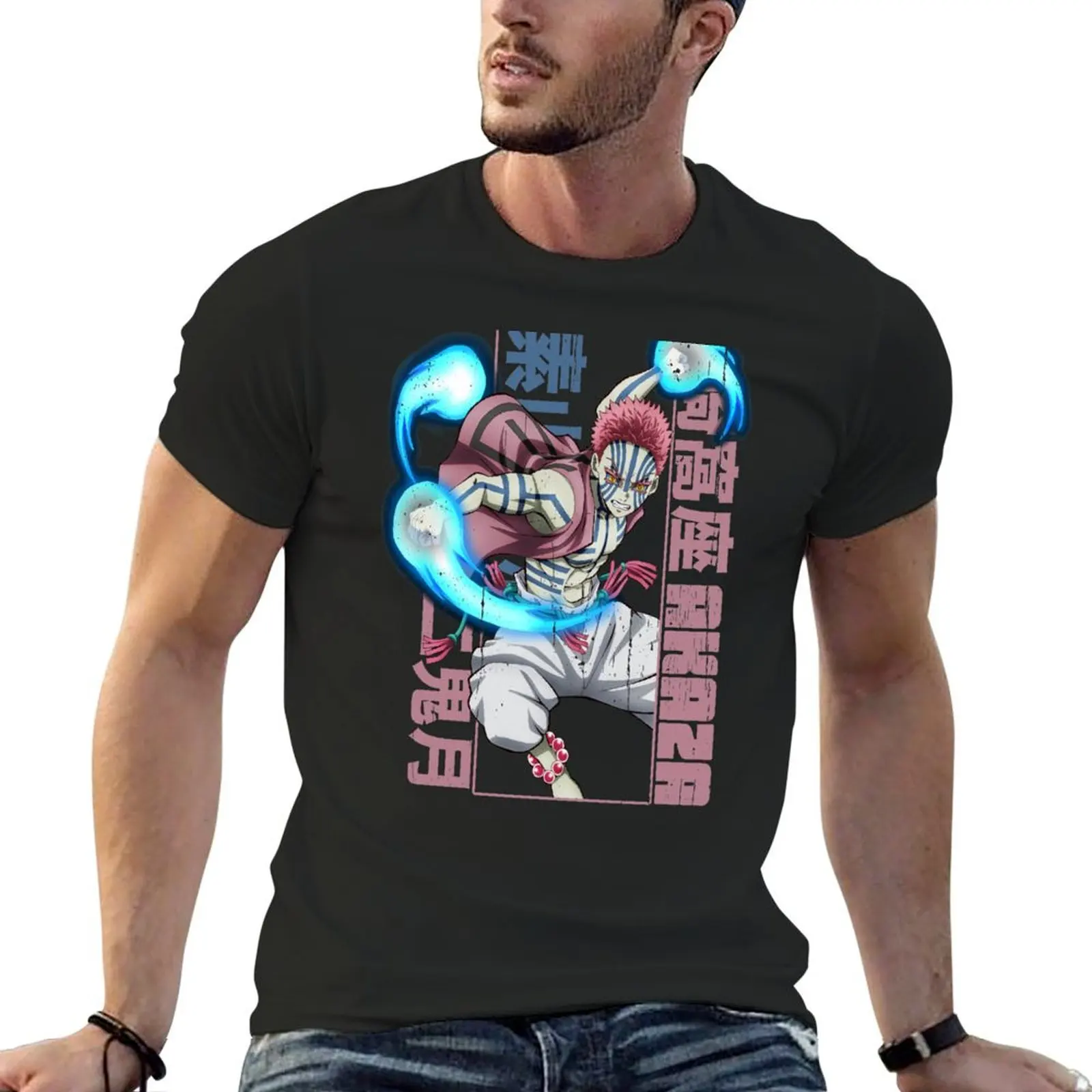 Akaza T-Shirt shirts graphic kawaii clothes oversized vintage anime shirt men graphic tees