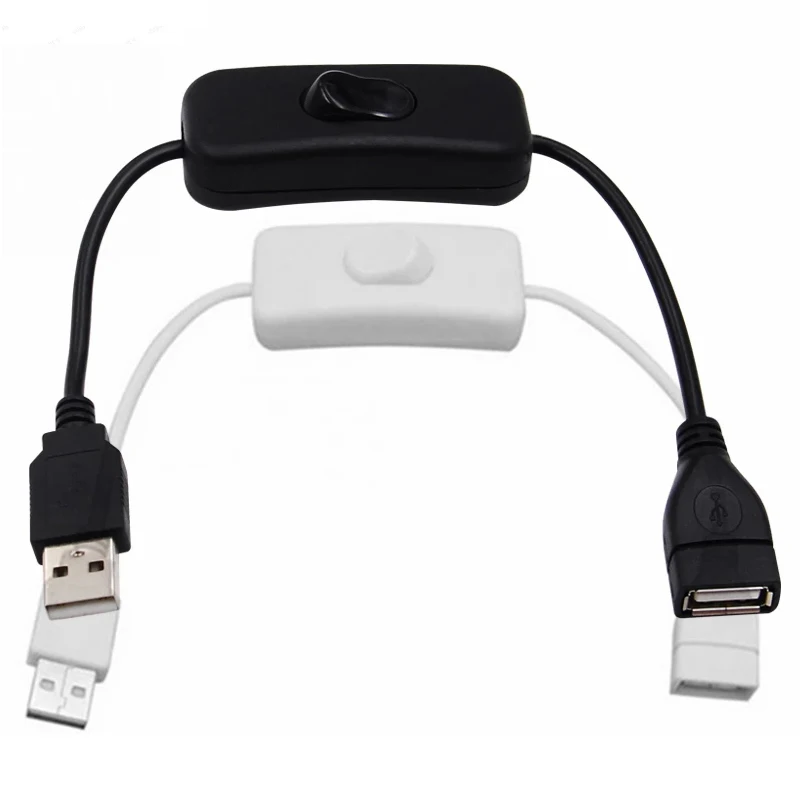 High Quality USB Cable Male to Female with Switch ON/OFF Cable Extension Toggle for USB Lamp USB Fan Power Line HOT SALE