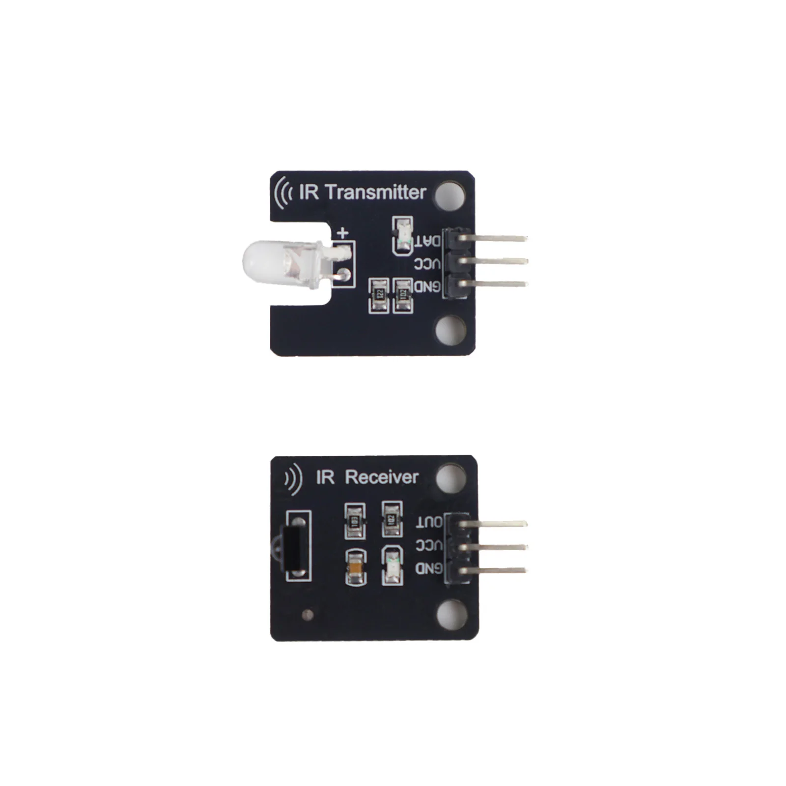 1-10PCS IR Infrared Transmitter Receiver Module Kit for Arduino 38KHz 10M Range 5V Learn Remote Control Signals SmartHome RC Car