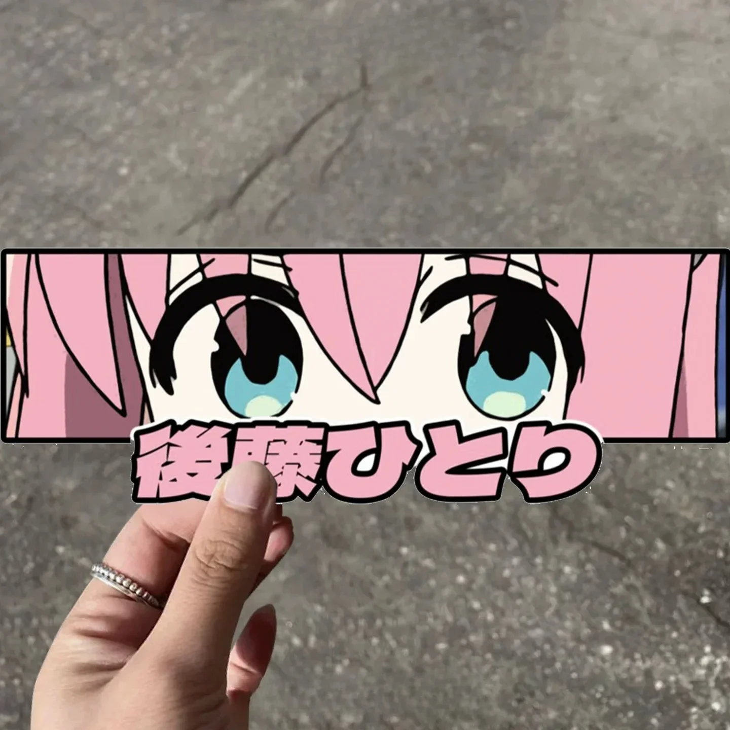 Hitori Gotoh Eyes Anime Sticker Waterproof Vinyl Decal Scratch Cover for Auto Motorcycle Car Exterior DIY Decor