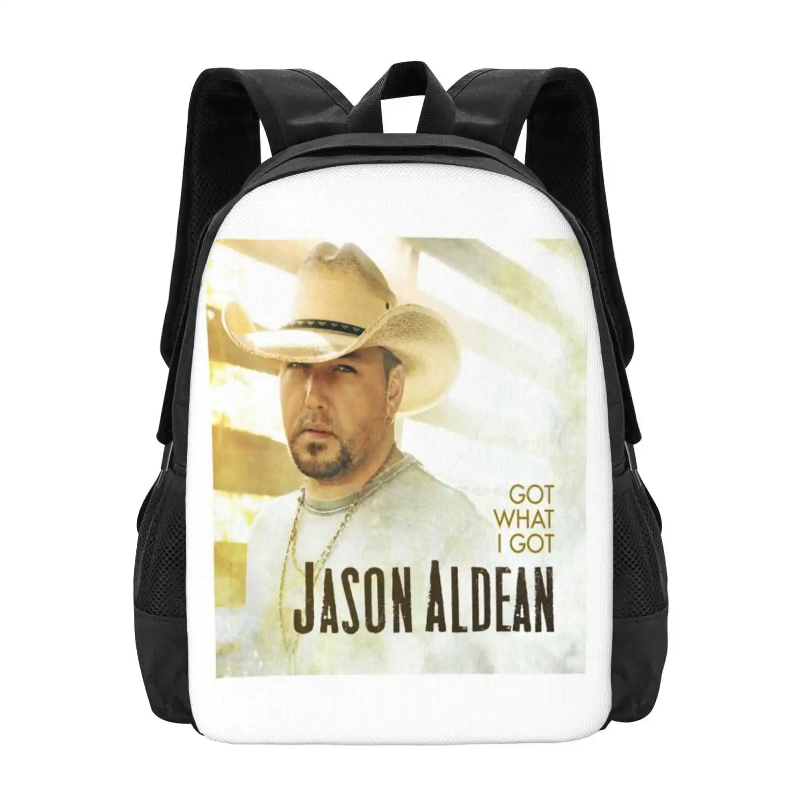 Dualimajuli Got What I Got Jason 3D Print Design Backpack Student Bag Aldean