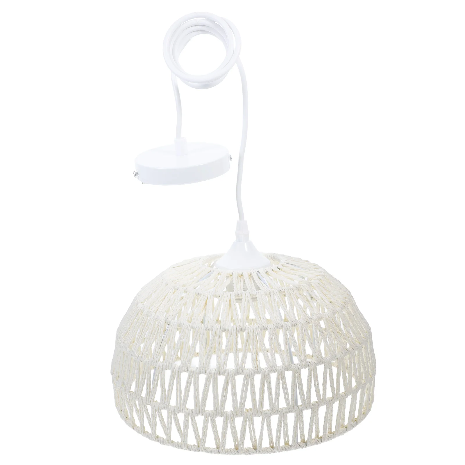 

Rattan Ceiling Light H woven Ch Simple Hanging Lamp for Home Restaurant Bar Balcony Modern Style Durable Bamboo Material