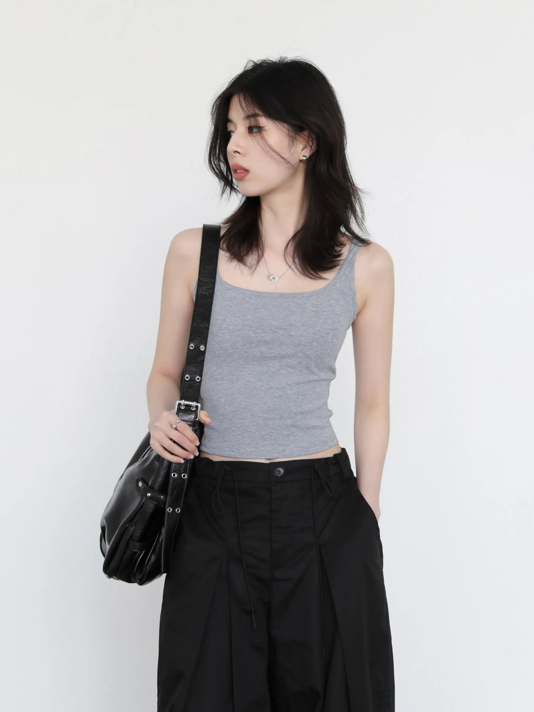 CHIC VEN Women Summer Tanks New Double Thin Straps with Hollowed Out Butterfly Bow Chest Pads Girl Camisole Vest Sexy 2026