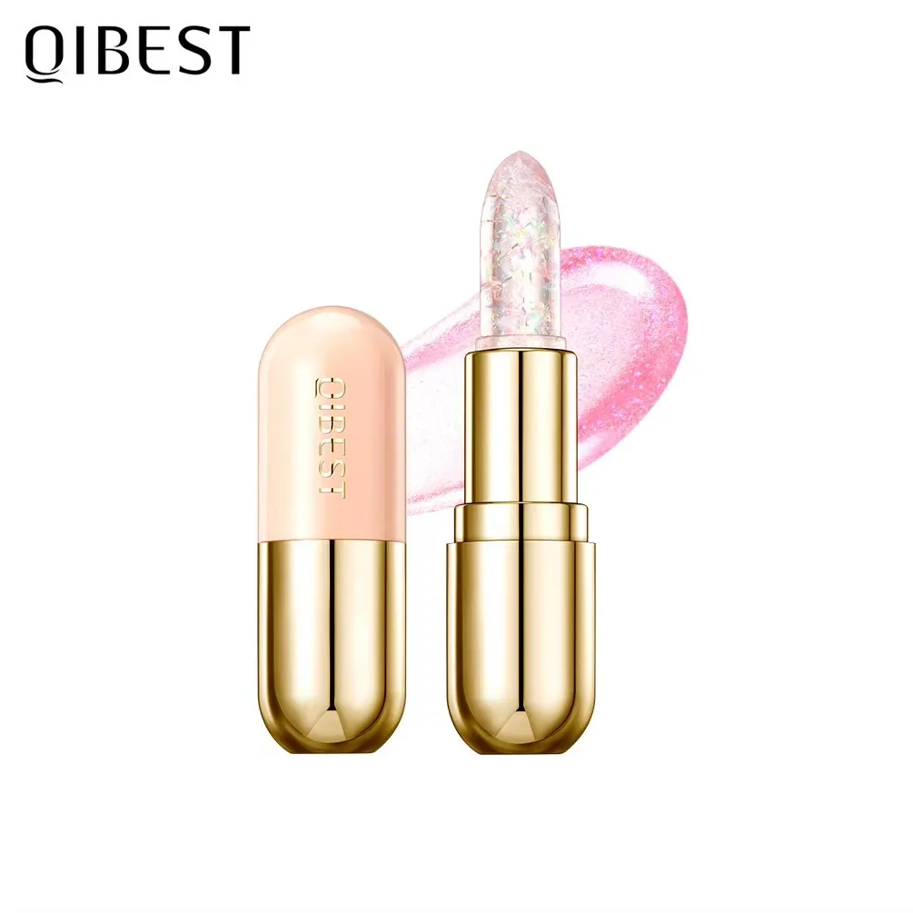 Jelly Temperature Bálsamo labial que cambia de color Taza antiadherente y antiadherente Lápiz labial Hidratante y aclarador Brillo de labios sexy.