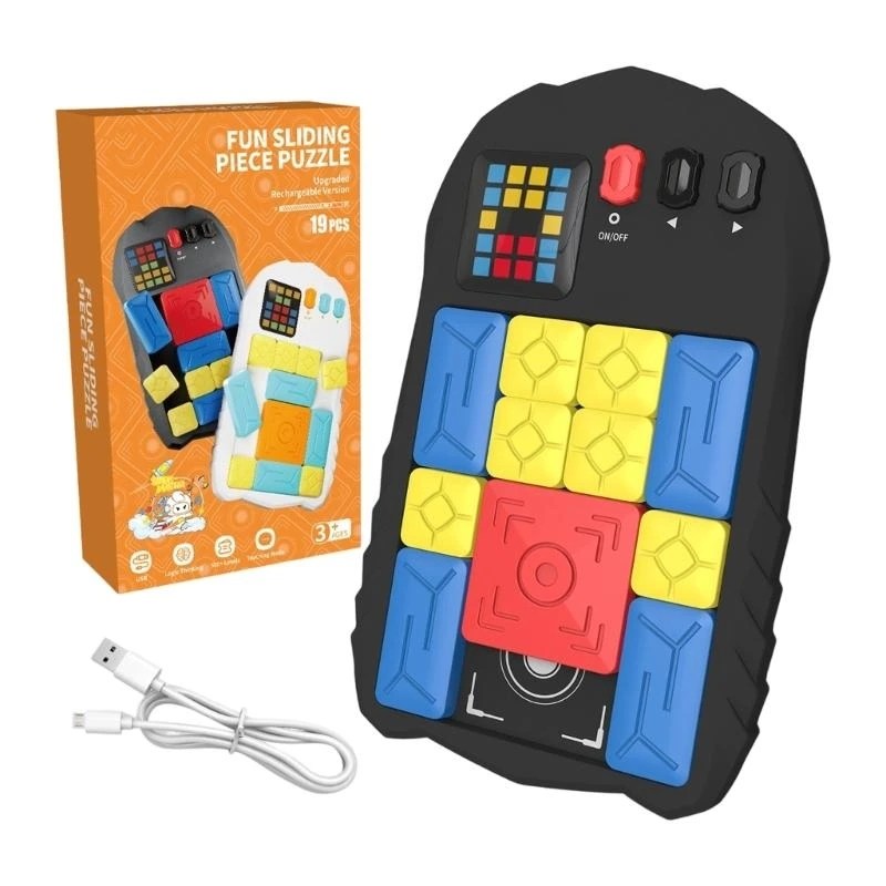 Y4UD Toddler Sliding Puzzle Challenge Board Early Education Toy For Logical Thinking
