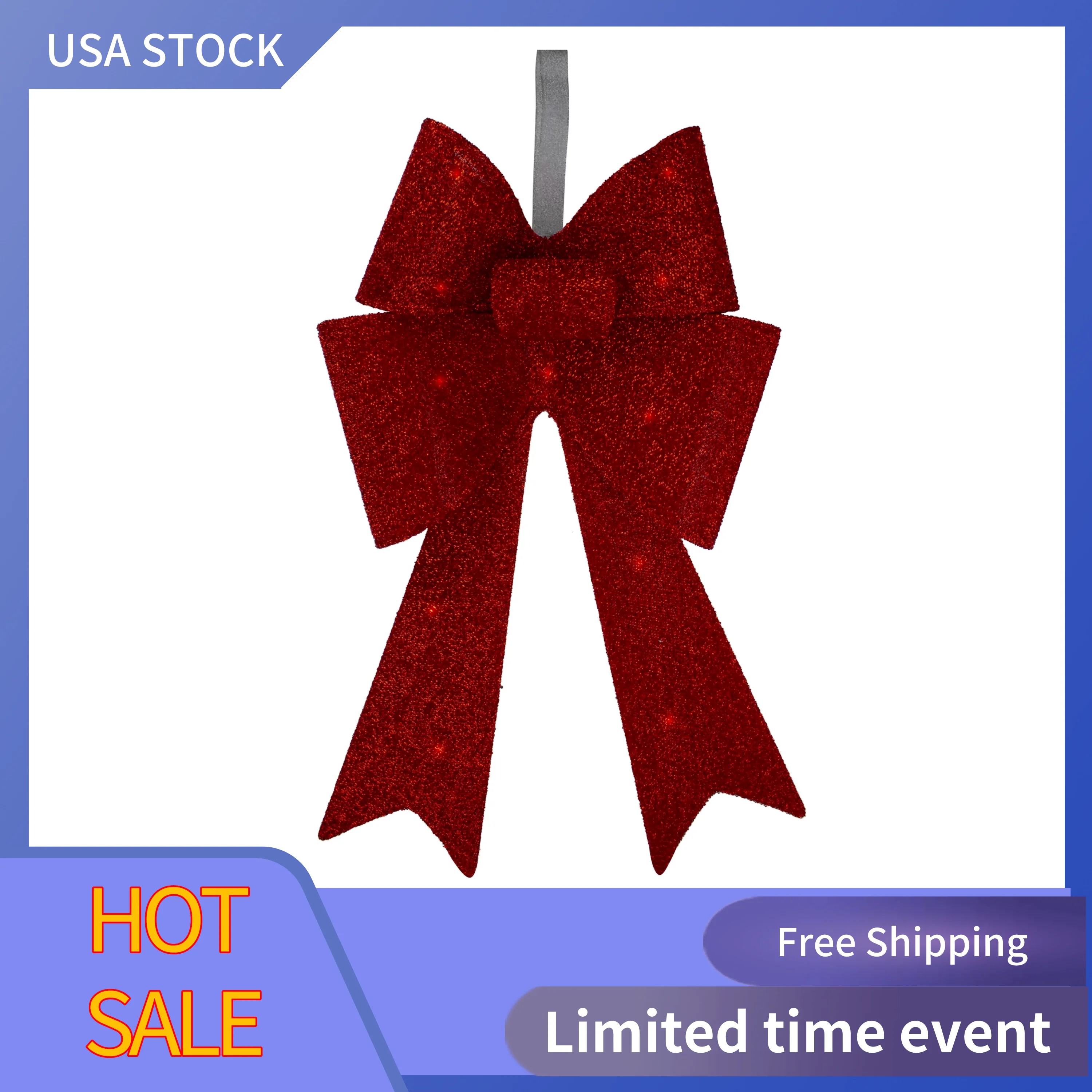 

Christmas Red Plastic Hanging Decoration