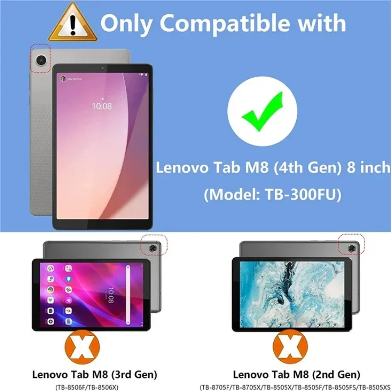 Slim Funda For Lenovo Tab M8 (4th Gen) TB301FU TB300FU TB300XU Case Clear TPU Back Cover Airbags Shockproof Protector Shell