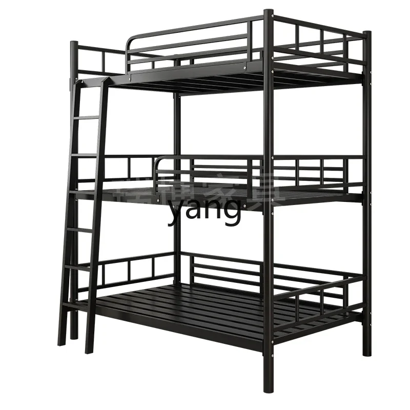Wrought Iron Bunk Bed Triple Bed - usage example