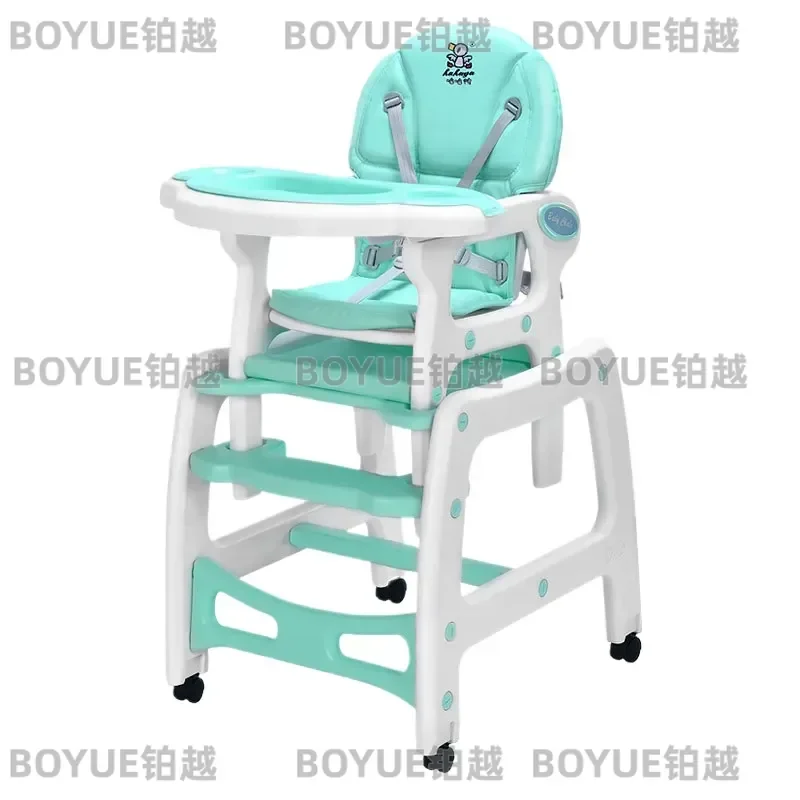 Multifunctional Plastic Baby Dining Chair for Kids Toddlers Highchair with Removable Tray Feeding Seat Portable Safety