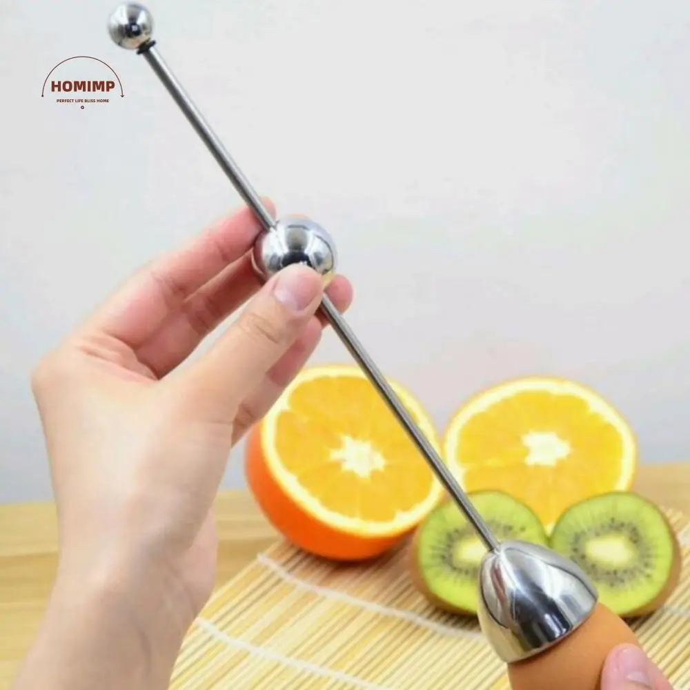 

2pcs Stainless Steel Egg Topper Cracker Practical Professional Egg Cracker Separator Multifunction Shell Boiled Tool Boiled Eggs