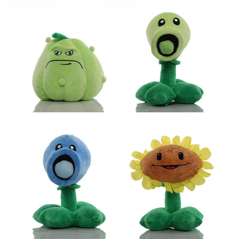 

New Plants VS Zombies Plush Toys Cartoon Toys Peashooter Cherry Wall-Nut Sunflower Squash Split Pea Festival Gifts