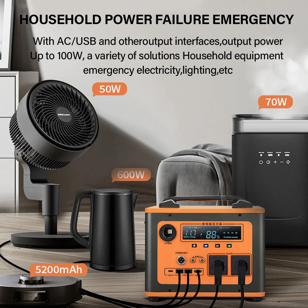 Portable Power Station 300/600/800/1000/1500/2500W Generator Storage Energy Power Bank For Camping Travel RV Home