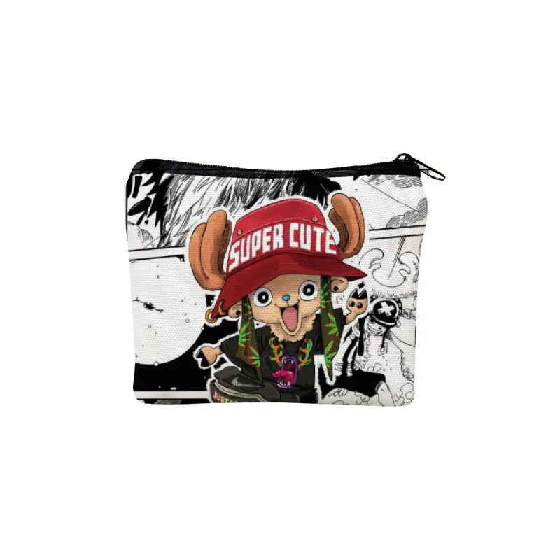 Japanese anime One Piece Zoro Luffy Handsome cartoon patterned wallet Anime peripherals Small gift