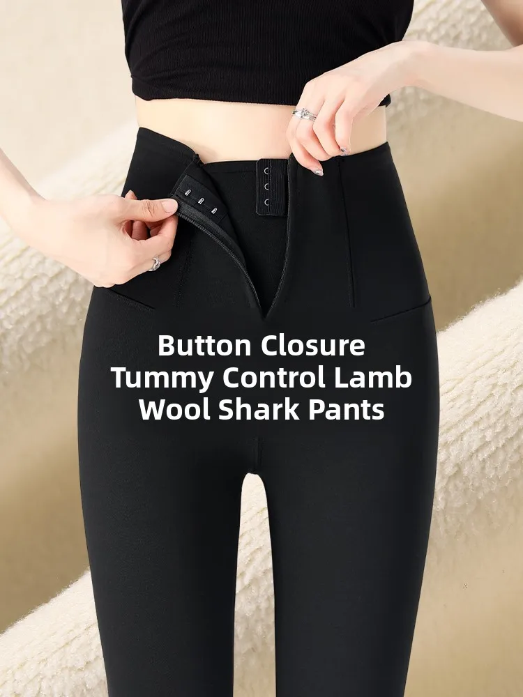 

Брюки для йоги без защемления, бархатные теплые женские брюки из овчины, новинка 2025, черные утягивающие леггинсы, длинные брюки с высокой талией