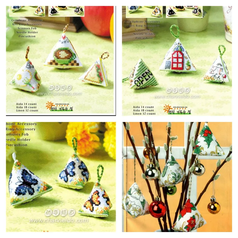 Cross Stitch Kit Stich Pin Cushion Sewing Kits Cross-stitch Easy Embroidery Cross Stitch Complete Kit Needle Arts & Craft Zongzi