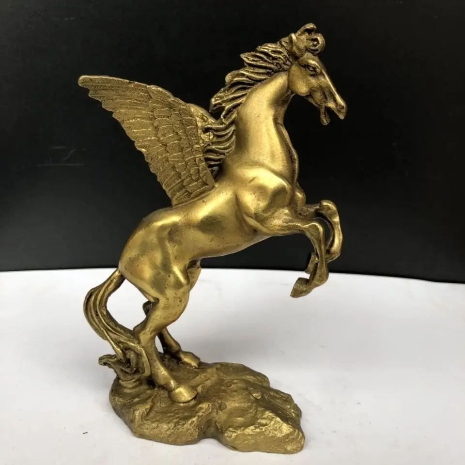 Angel wings flying horse zodiac horse Statue Sculpture Figurines Home Garden Decoration Statues For House ﻿