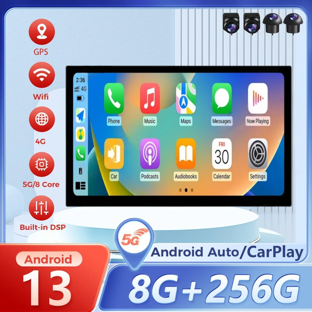 

Android Auto 13.3" Carplay Car Radio For Land Rover Range Rover Evoque 2012-2016 Android 13 Stereo Navigation Multimedia Player