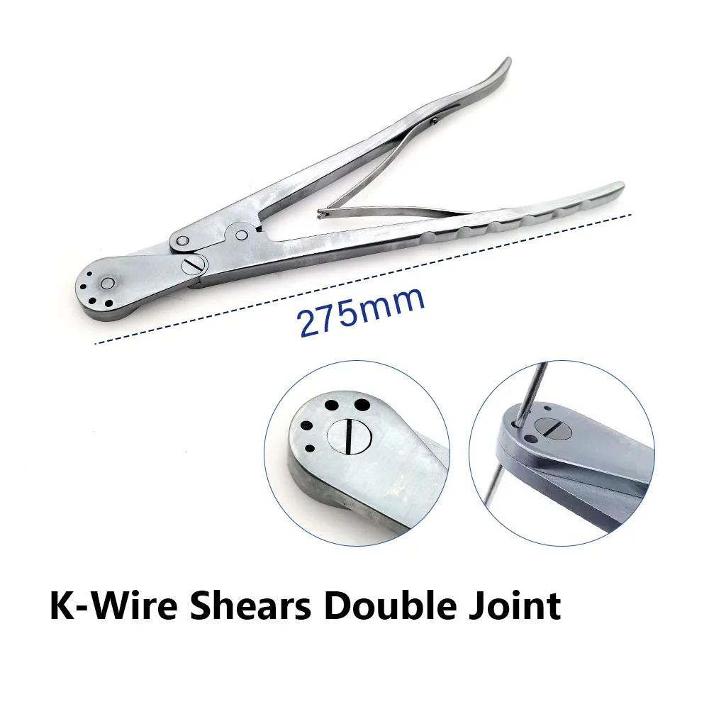 Cutter Bone Steel Wire Scissors Double Joint Kirschner Wire Orthopedic  Instruments  Sharp Cutter