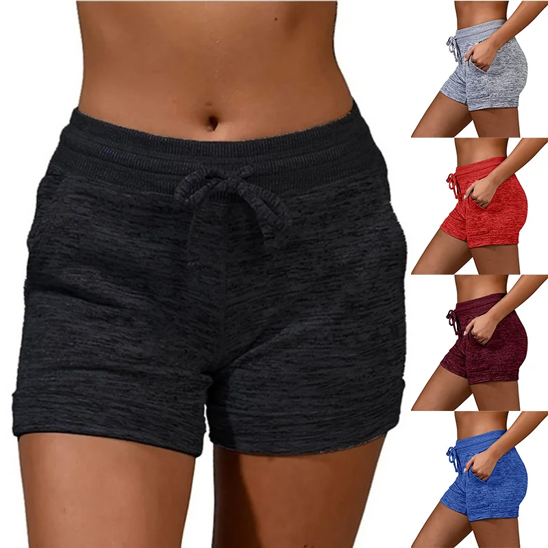 

Trending Yoga Short Pants Summer Running Athletic Shorts Women Dance Gym Workout Elastic Waist Shorts Outdoor Beach Shorts