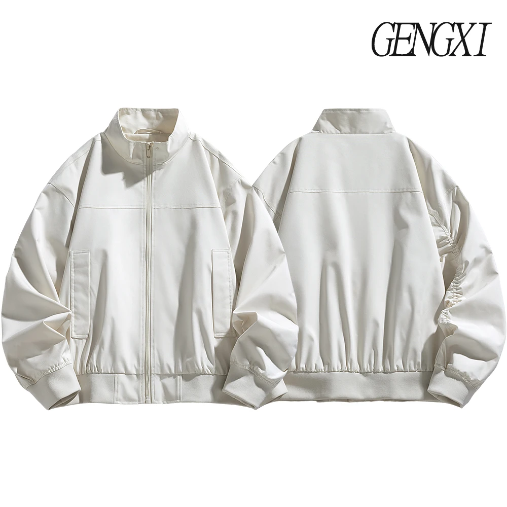 American Vintage Basic Workwear Pilot Jacket Men's Windproof Waterproof Tactical Military Coat CleanFit Stand Collar Trench Coat