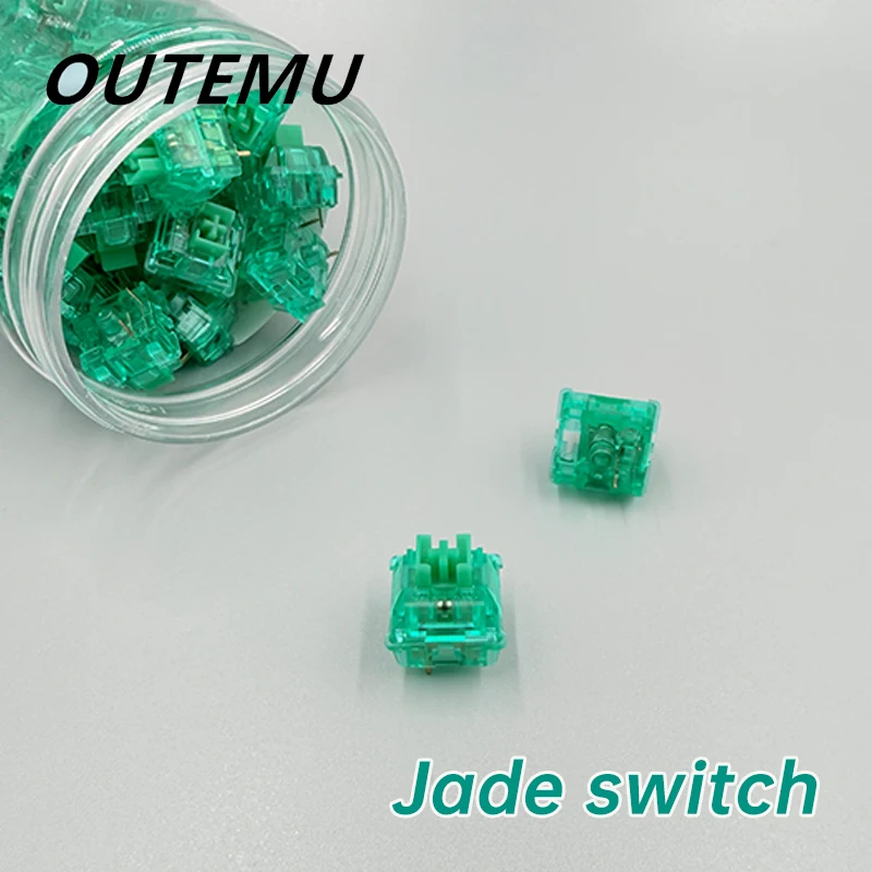 

Линейный переключатель Outemu Jade, 3-контактный механический переключатель клавиатуры, звук маджонга, горячая вилка